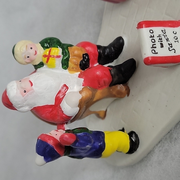 Lemax Dickensvale porcelain Photo with Santa Figurine 1994 vintage collectible - Picture 6 of 9